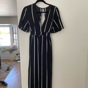 Haute Monde Striped Romper/Dress